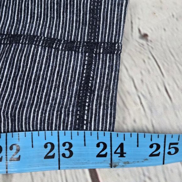 Calvin Klein Performance Navy Stripe Fold Over Leggings S - Picture 12 of 12